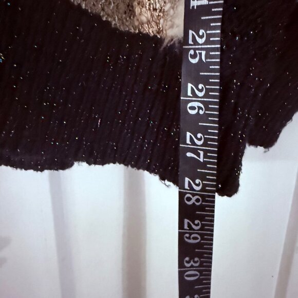 Vintage 80's Madeleine Angora Fur Embellished Knit Sweater sz L (44-46) - Picture 10 of 10